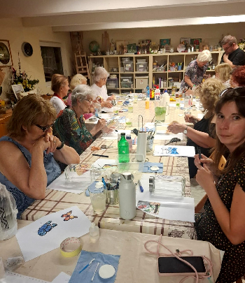 Maľba na sklo - svietniky 2025